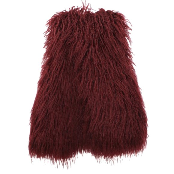 Zara Girls Outerwear Vest Burgundy 7/8 - Picture 2 of 10